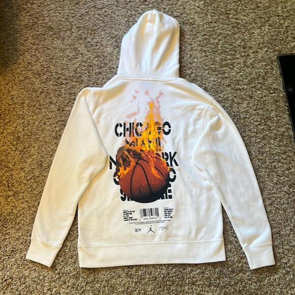 Nike Air Jordan AJ 4 Legacy Pullover White Hoodie Sample - Picture 4 of 11